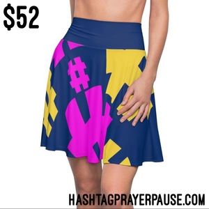 #PrayerPause Women's Skater Skirt